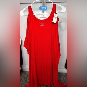 Lane Bryant Bold Red Tunic Top